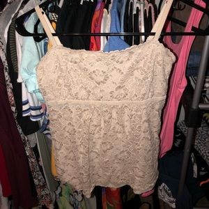 Lace tank top